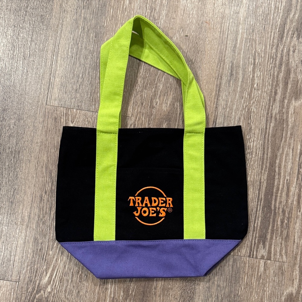Black and Purple Trader Joe’s Halloween Tote Bag